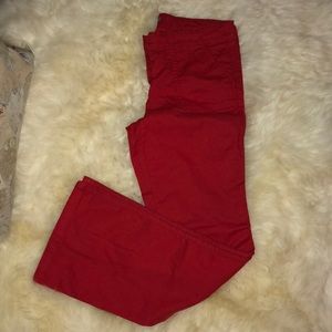 Red bootcut pants Size US 8 NWOT
